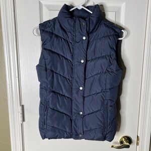 GAP Dark Blue Puffer Vest with Dots